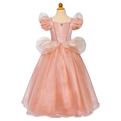 Great Pretenders Pink Antique Princess Gown Puff Sleeves Mesh Cover Dress Kids Costume - image 2