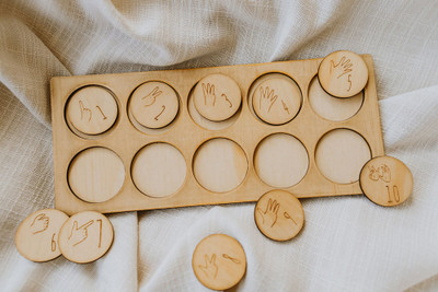 Auslan Ten Frame Board