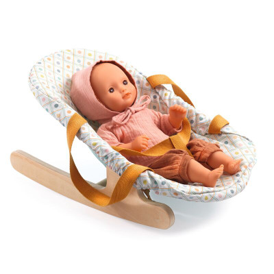 Djeco Doll's Transat Rocker with child