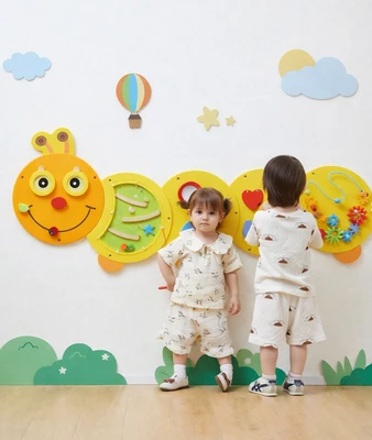 viga caterpillar wall toy