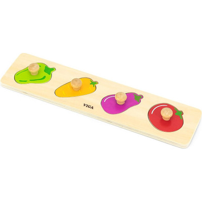Viga Vegetables Puzzle - 4 Pcs