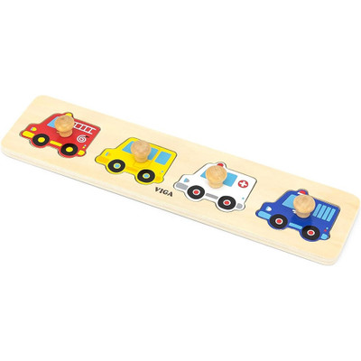 Viga Vehicles Puzzle - 4 Pcs