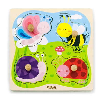 Viga Big Knob Puzzle - Insects