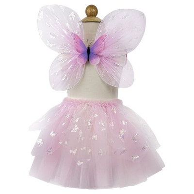 Great Pretenders Pink Flutter Butterfly Skirt & Wings - image 4