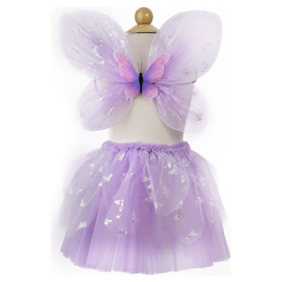 Great Pretenders Lilac Flutter Butterfly Skirt & Wings Costume - image 4