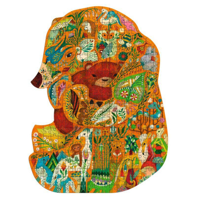 Djeco Bear Shaped 350 pc Art Puzzle 