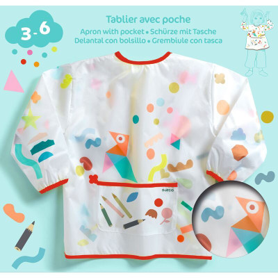 sizing for djeco art smock for kids
