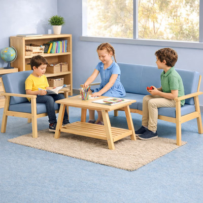 Harmony Kids Arm Chair Lounge & Sofa Setting blue