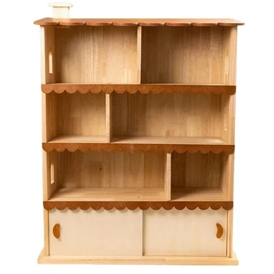 Cottage dollhouse bookshelf