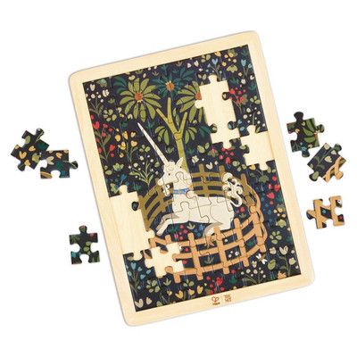 Hape Unicorn in a Garden Jigsaw Puzzle 49 Pcs