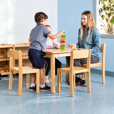 Classroom Furniture - Square Montessori Table & Chair Set