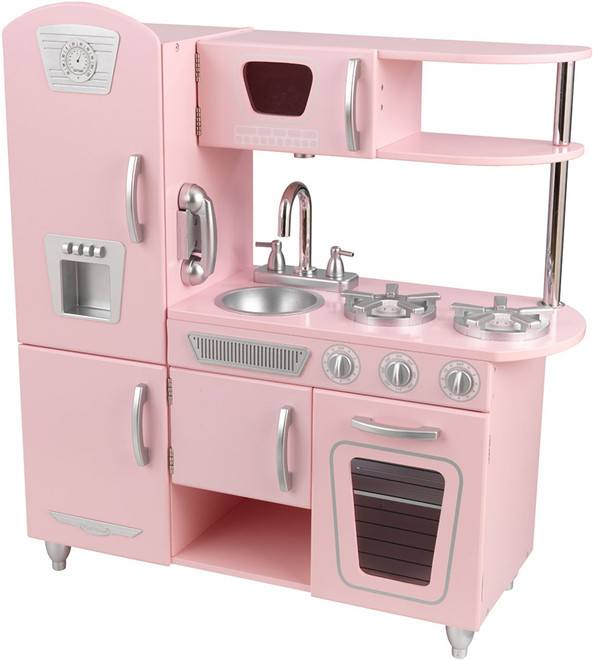 kidkraft pink kitchen set