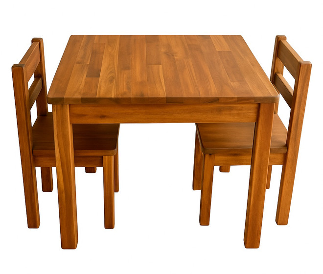 Qtoys Kids Acacia Square Table and Chairs-product-main_image -product-main_image