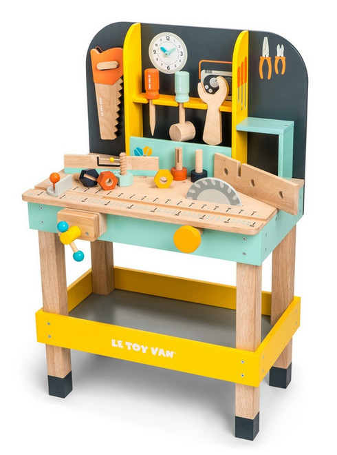 wooden play tool bench