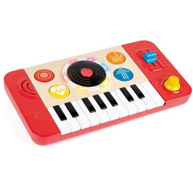 Hape Electronic Kids Piano DJ Mix & Spin Studio-product-main_image -product-main_image
