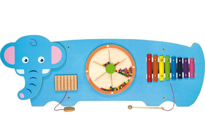 Viga Musical Wall Activity Toy - Elephant-product-main_image -product-main_image
