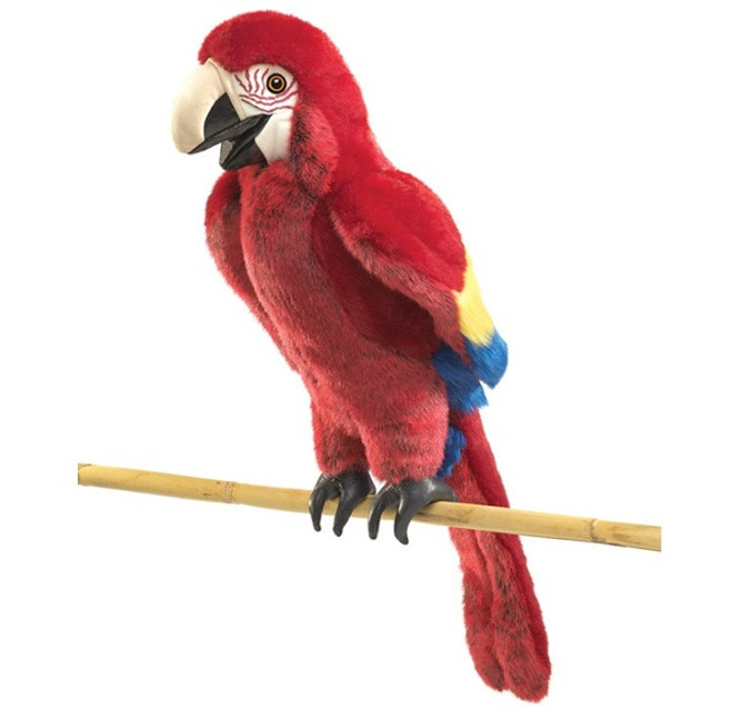Folkmanis Scarlet Macaw Puppet-product-main_image -product-main_image