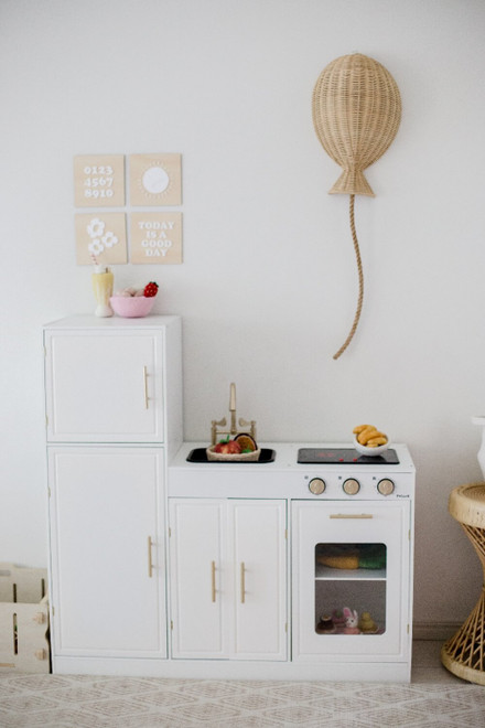 Modern Play Kitchen - White/Gold on Sale! Better than Target!