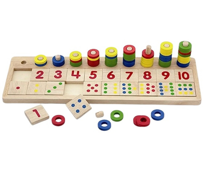 Viga Count and Match Numbers Montessori Puzzle-product-main_image -product-main_image