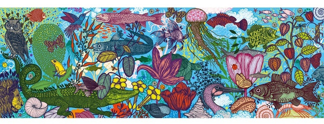 Djeco Land and Sea 1000pc Gallery Puzzle-product-main_image -product-main_image