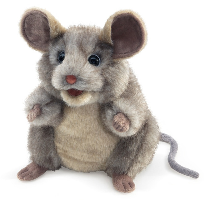 Folkmanis Grey Mouse Puppet-product-main_image -product-main_image