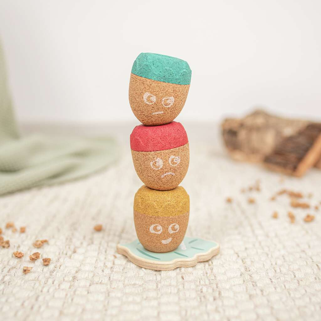 Korko Magical Mood Acorns Cork Stacking Toy-product-main_image -product-main_image