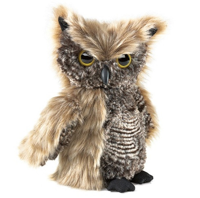 Folkmanis Screech Owl Puppet-product-main_image -product-main_image