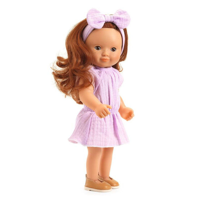 Djeco Lovely Doll Outfit Violette Dress & Ribbon-product-main_image -product-main_image