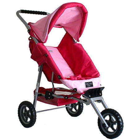 valco mini marathon hot pink/pink doll pram
