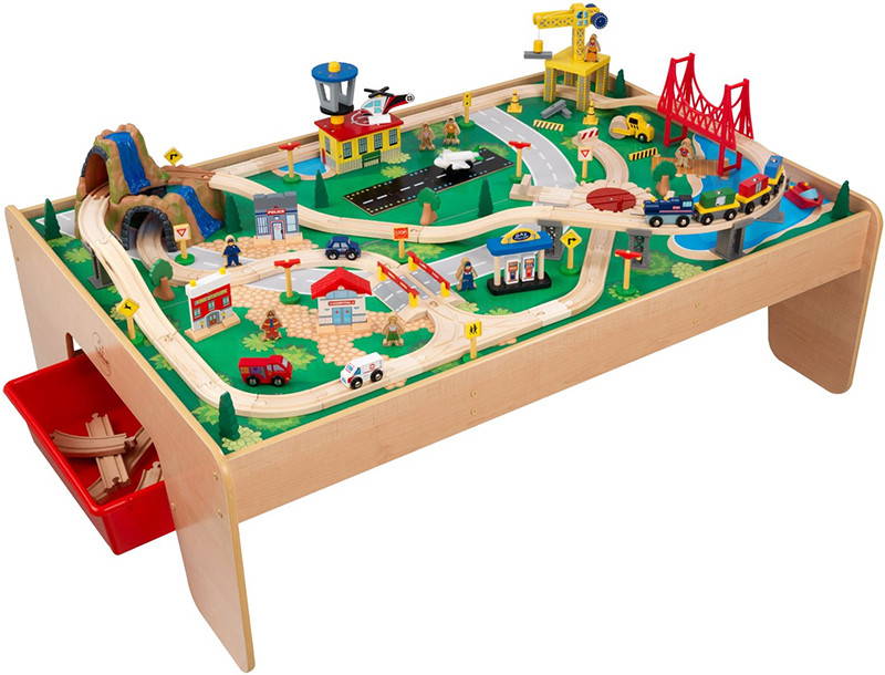 kidkraft waterfall train table
