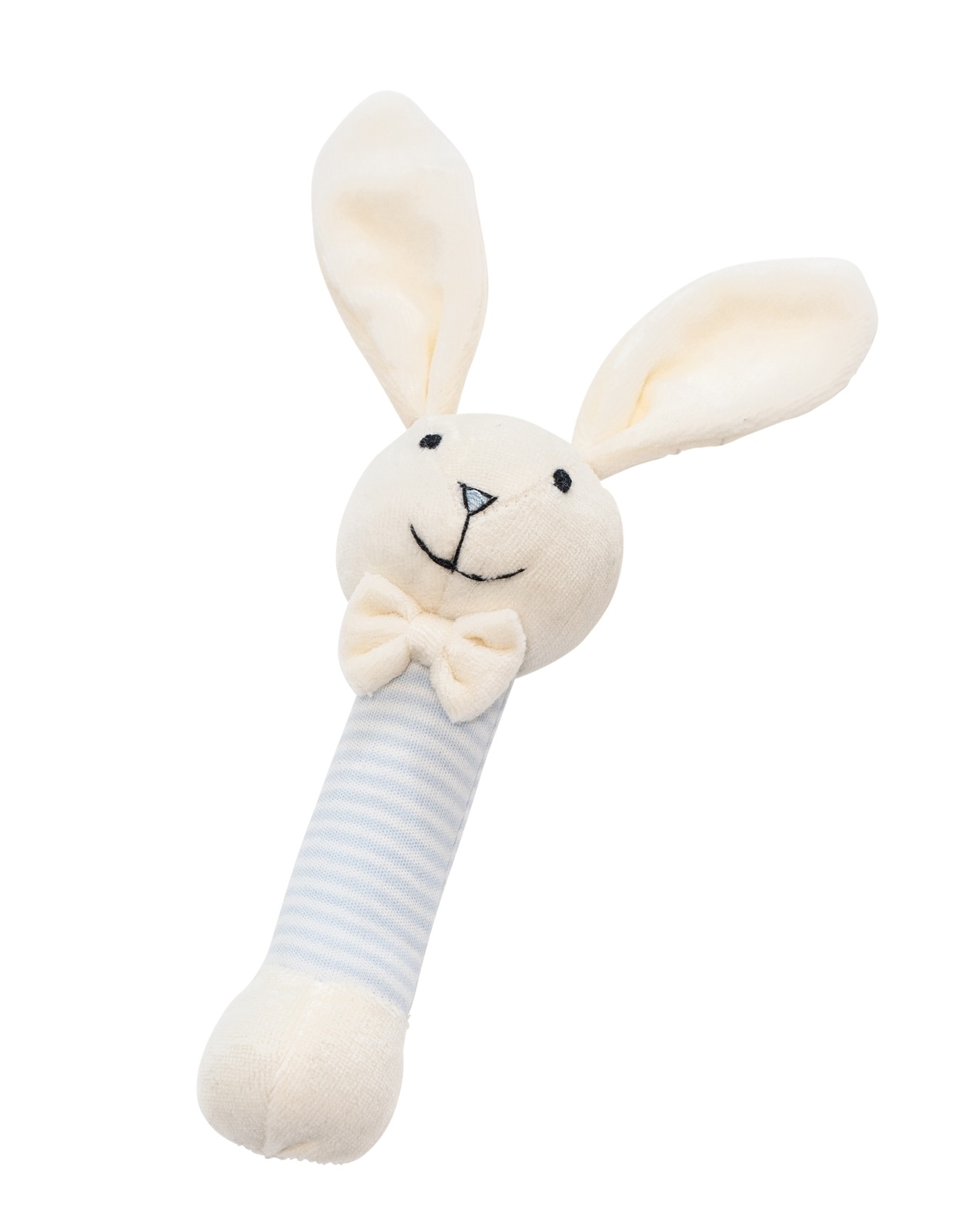 Emotion & Kids Jo Jo Bunny Stick Rattle blue stripe