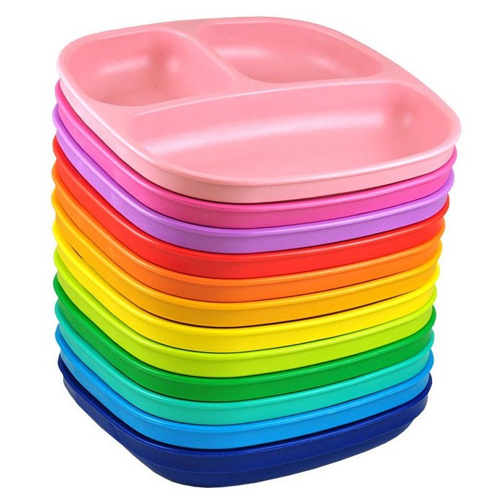 Re-play divided toddler and kids plates