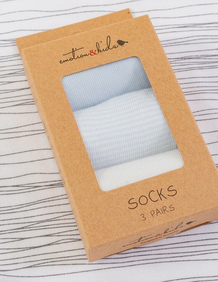 Blue Fine Stripe Sock Pack