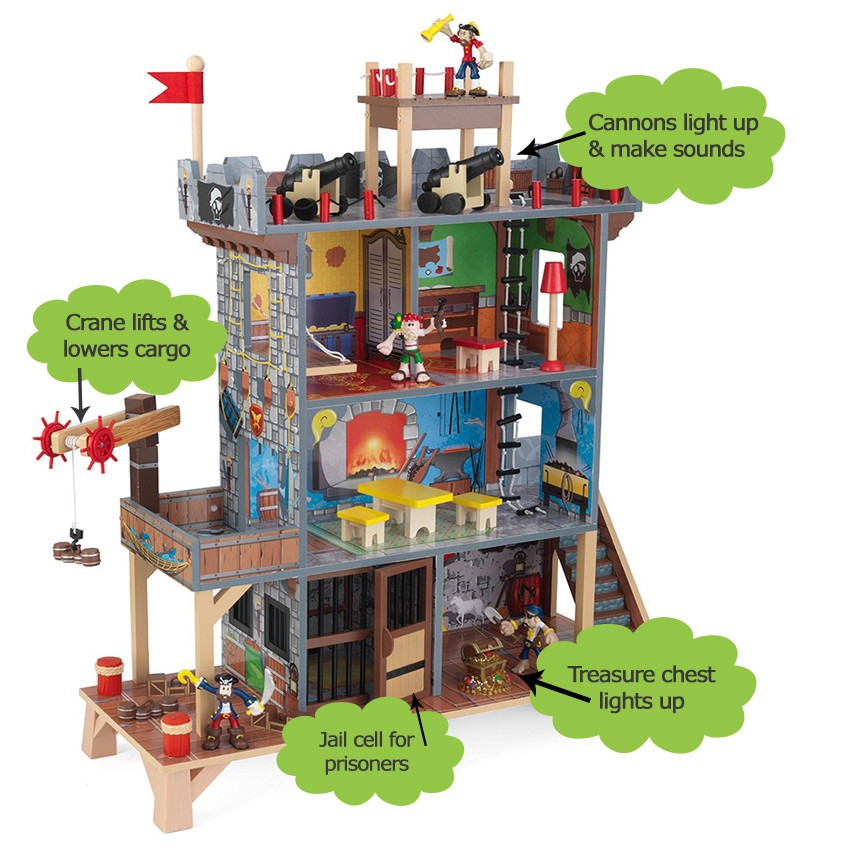 kidkraft pirate play set features