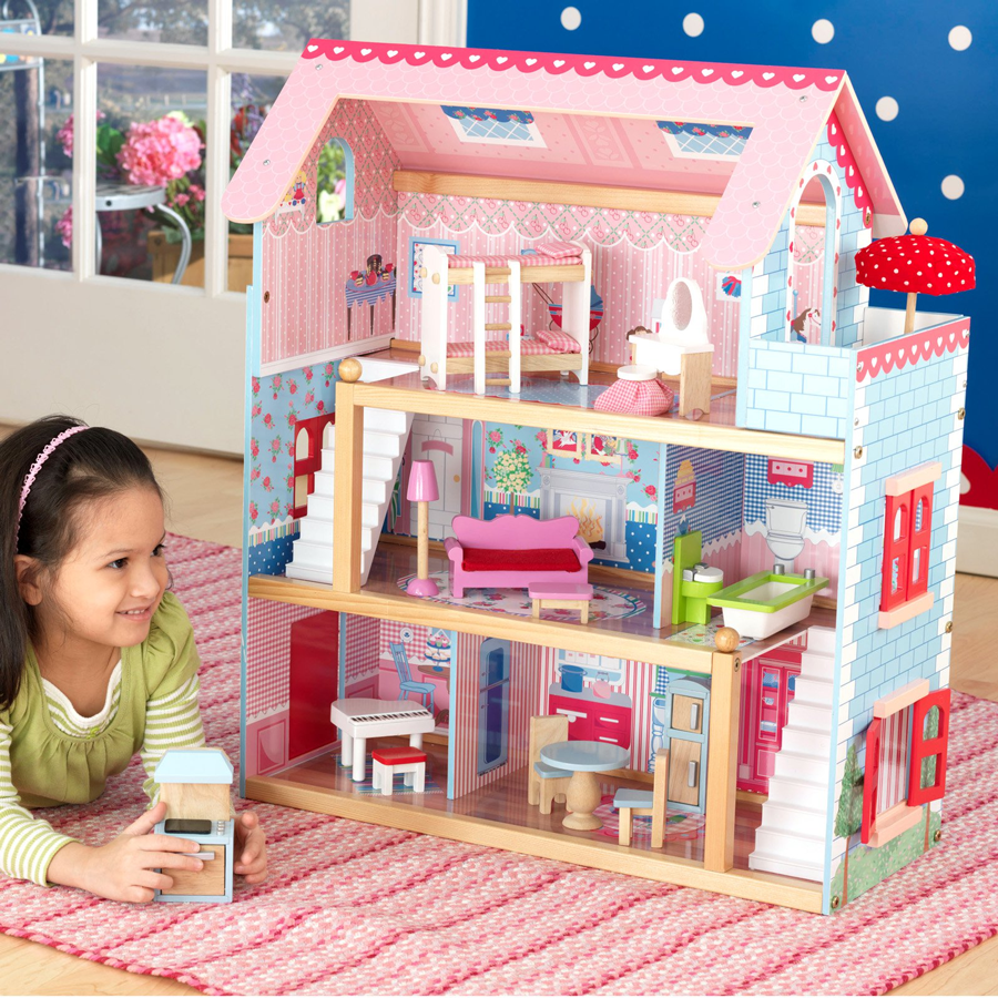kidkraft chelsea cottage with girl
