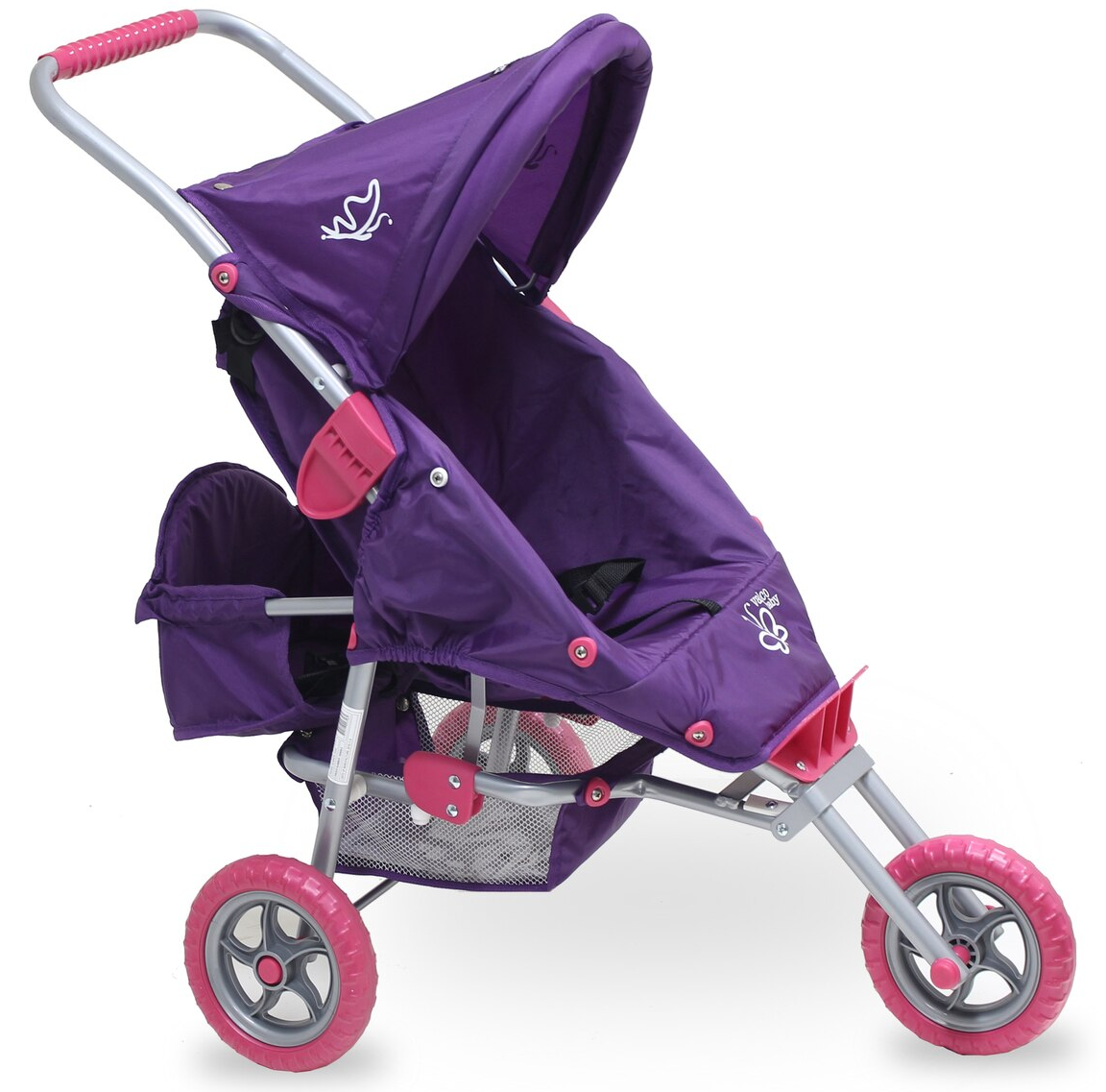 Valco Mini Marathon Doll Pram with Toddler Seat - Purple
