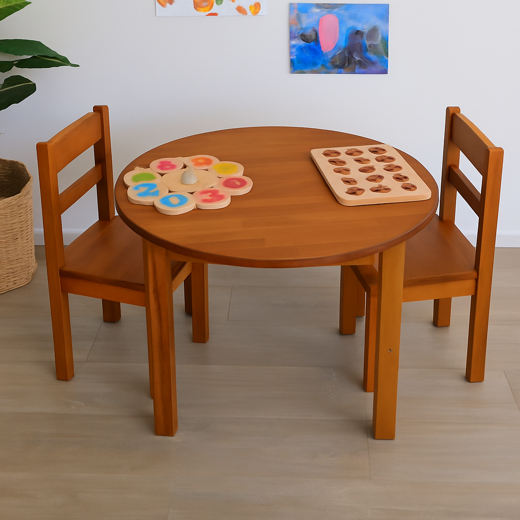kids round solid table and regular standard chairs kids round solid table and regular standard chairs