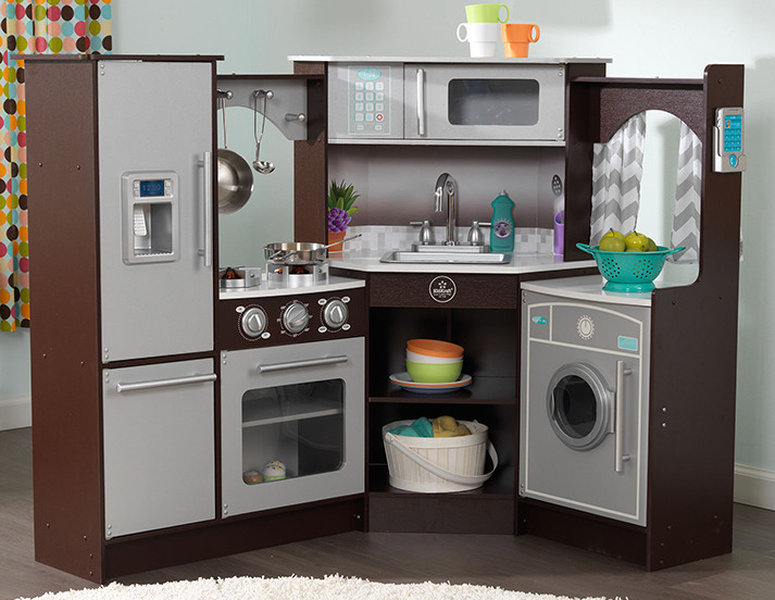 kidkraft ultimate corner play kitchen with lights and sounds