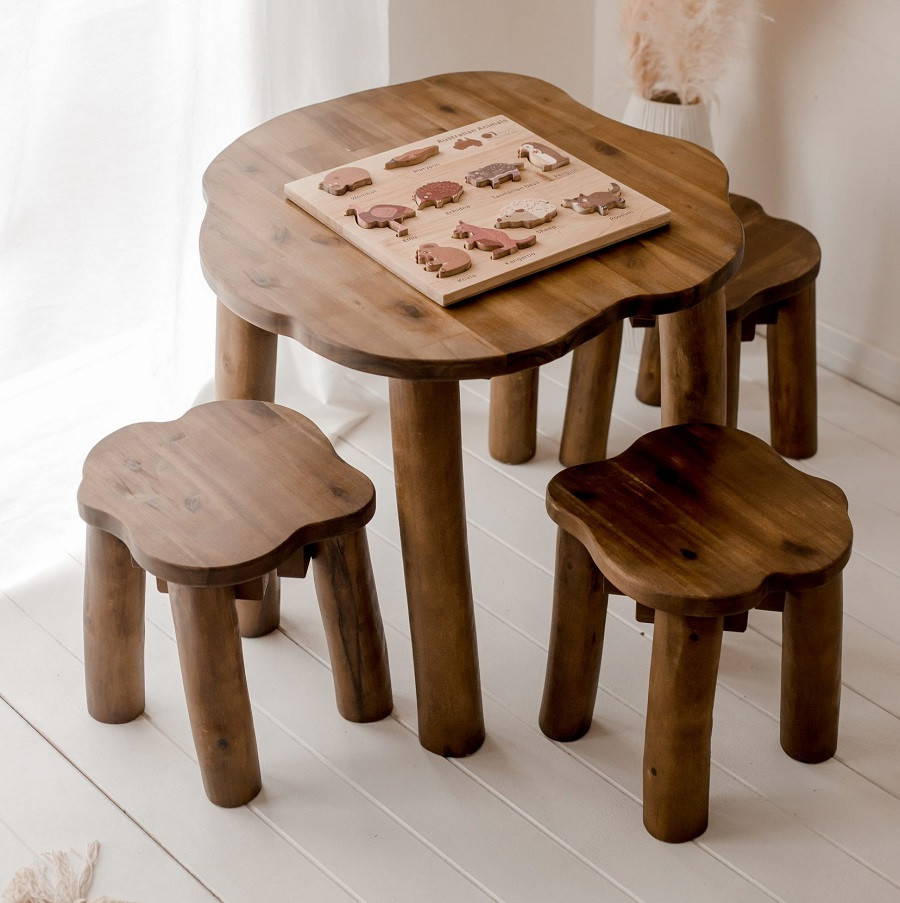 kids tree table and chair set