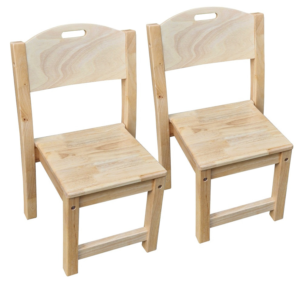 Qtoys Rubberwood Stacking Kids Chair - Set of 2