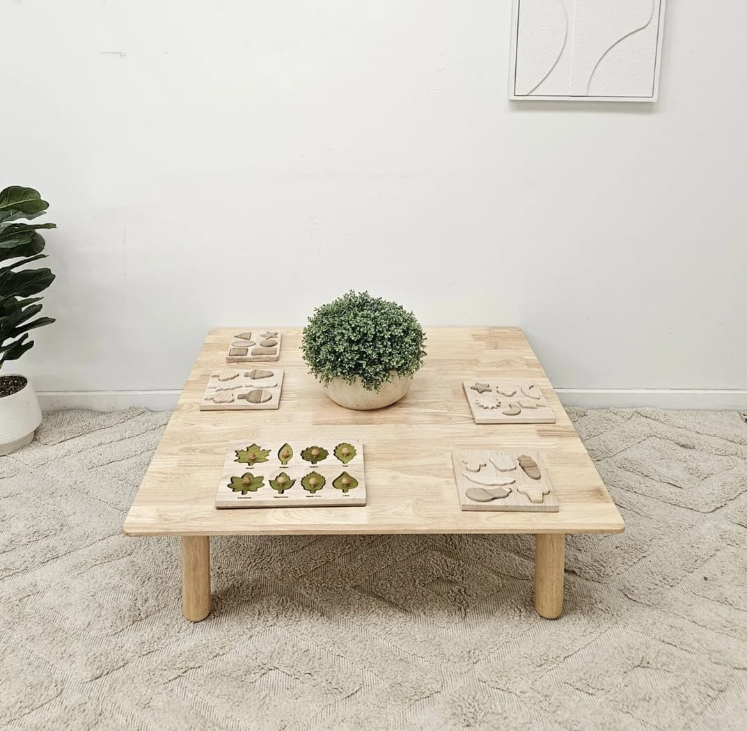 low square kids table 100cm
