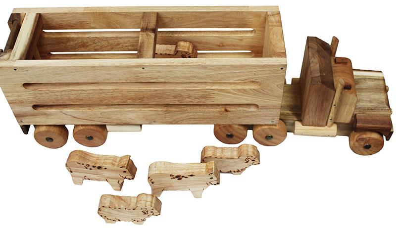 wooden Cattle Truck with wooden animals wooden Cattle Truck with wooden animals