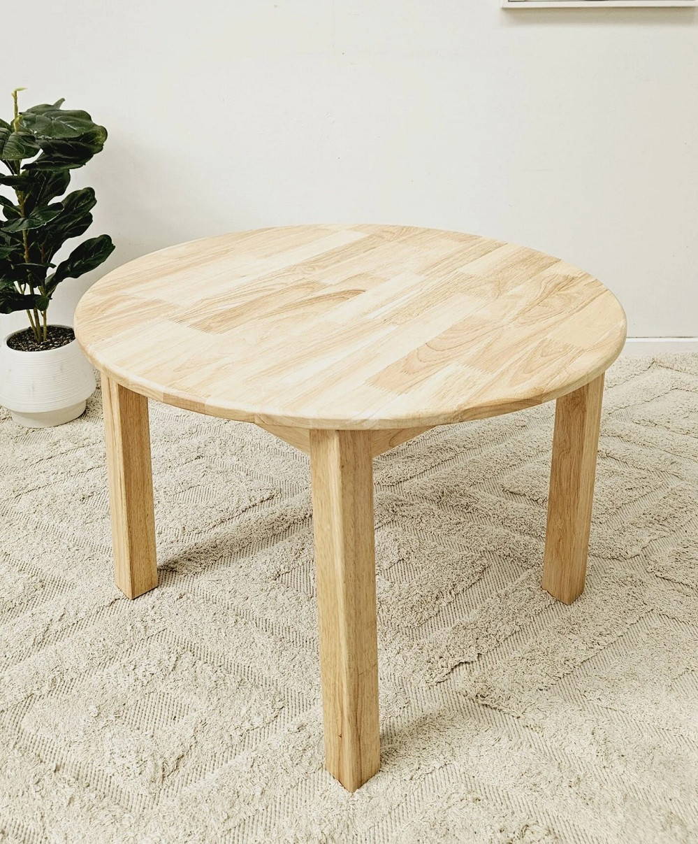 qtoys  natural medium round table for kids