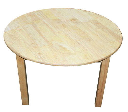 large round table rubberwood