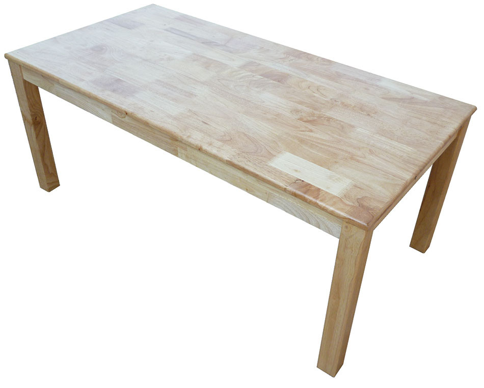 rubberwood wooden large kids table