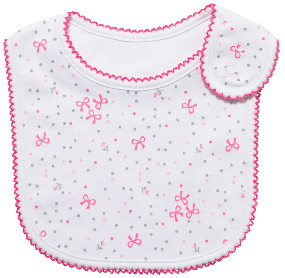 emotion and kids sweet bows cotton baby bib