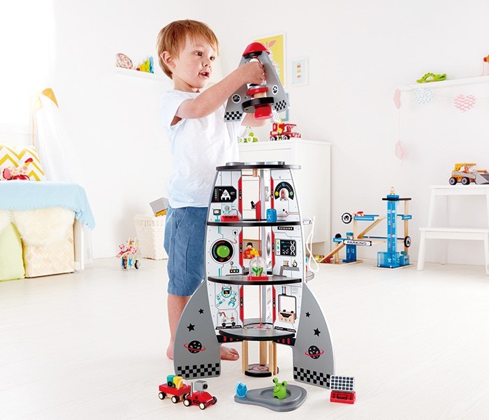 kids Hape Four-Stage Rocket Ship kids Hape Four-Stage Rocket Ship