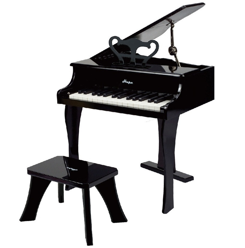 hape black kids grand piano