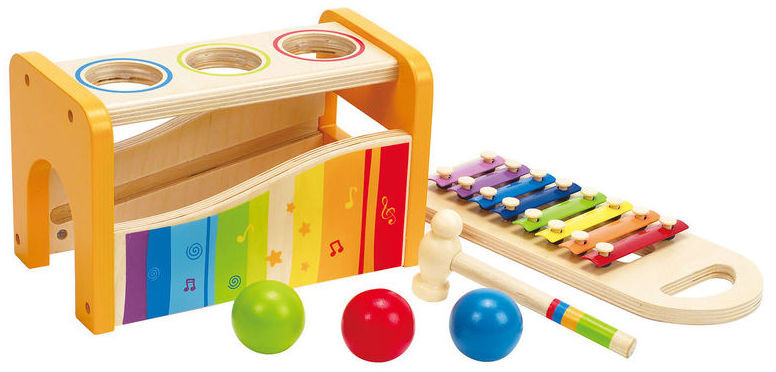 Hape Early Melodies Pound and Tap Bench for toddlers
