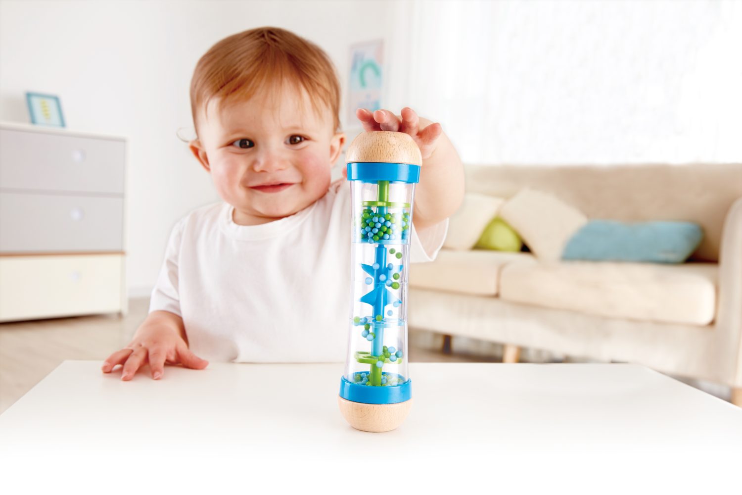 Hape Rainmaker Beaded Raindrops Blue Hape Rainmaker Beaded Raindrops Blue
